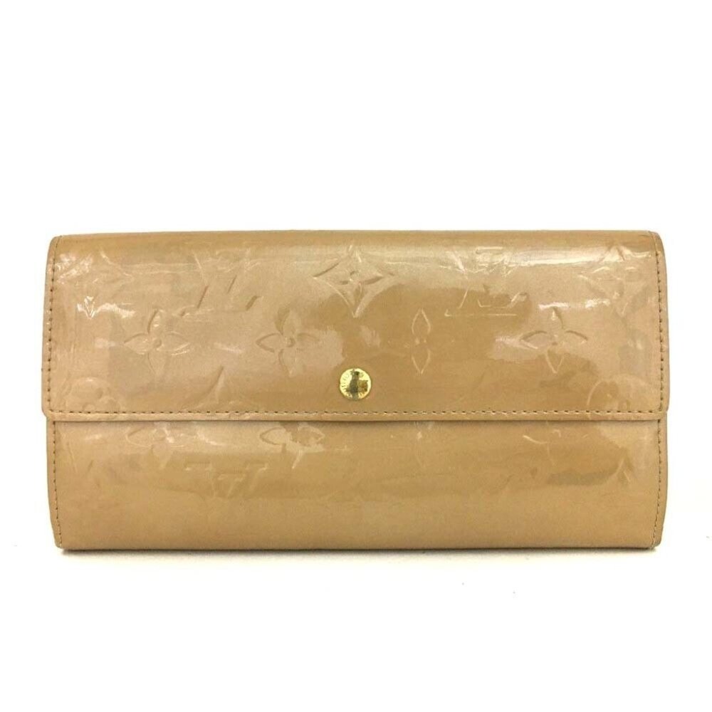 434221N Louis Vuitton Wallet Long Porte Feuille Sarah Noisette Monogram Vernis